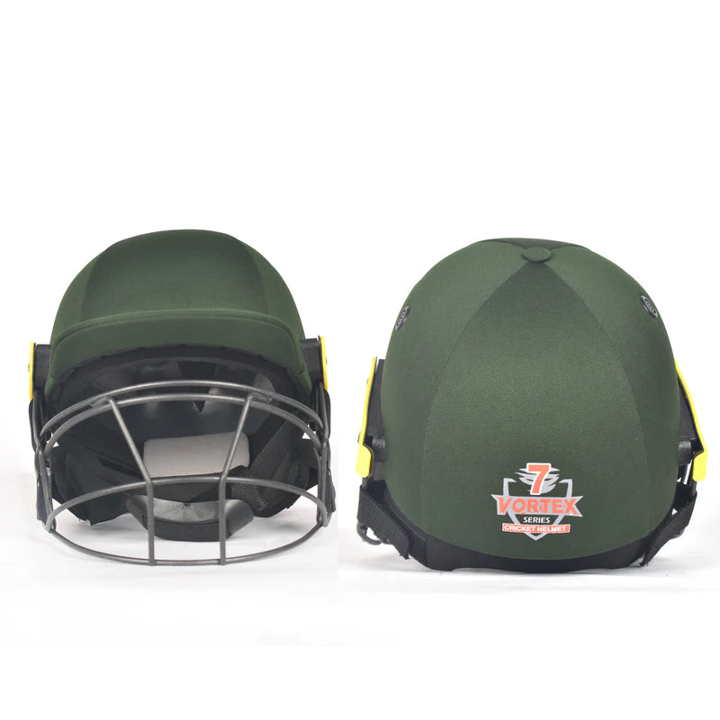 Cricket Helmet - Vortex-07 With Stem Guard For International Matches- Green