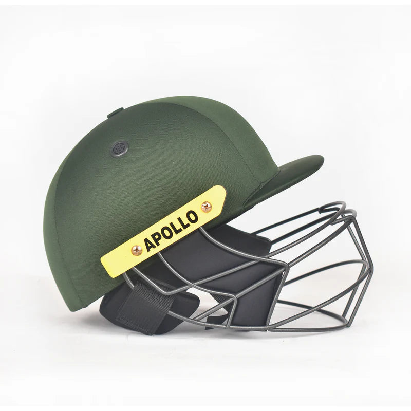 Cricket Helmet - Vortex-07 With Stem Guard For International Matches- Green